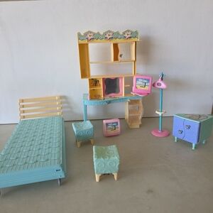 Barbie All Around Home Bedroom Playset 2001 Mattel, Incomplete, Rare